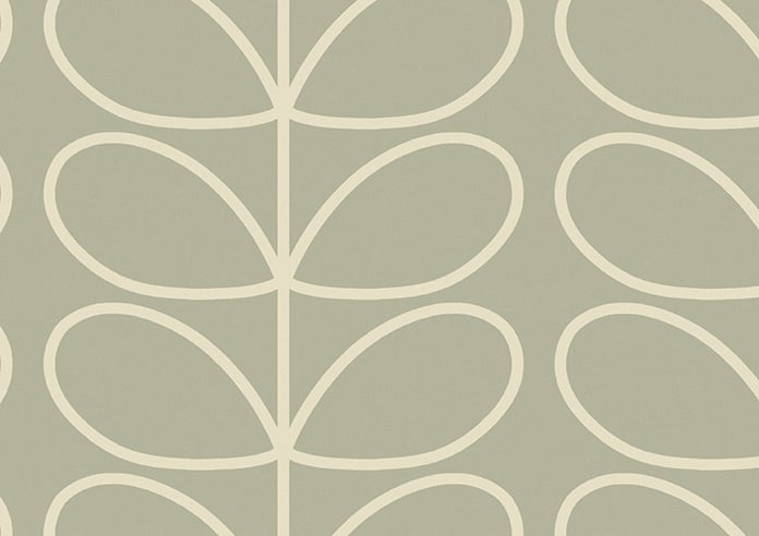 Orla Kiely Jumbo Linear Stem, Pebble - Twist&Fit Roman Blind - Image 8